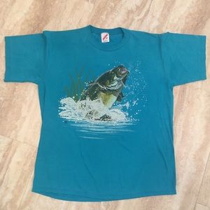 Vintage Jerzees Fish T-Shirt